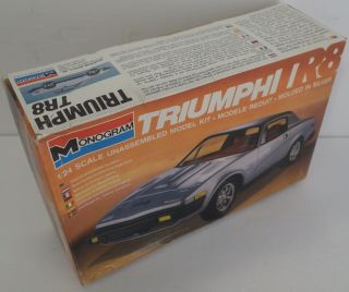 Monogram " Triumph Tr8 " 1/24th Scale Plastic Model Kit (1980) - -