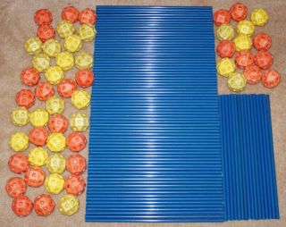 142 Pc Discovery Kids Construction Fort 89 Rods & 53 Balls Replacement Or Add On