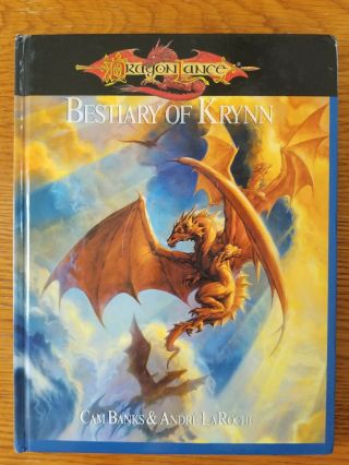 Dragonlance Bestiary Of Krynn Hc D20 Dungeons & Dragons 3rd Edition