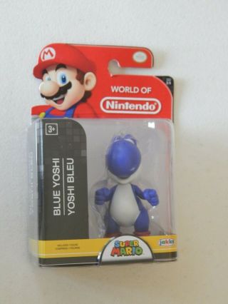 Blue Yoshi World Of Nintendo Figure Mario Series 1 - 5 Jakks 2018
