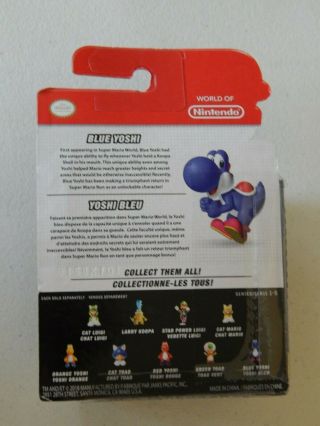 Blue Yoshi World of Nintendo Figure Mario Series 1 - 5 Jakks 2018 2