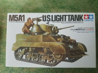 Tamiya 1:35 M5a1 Us Light Tank Plastic Model Kit 3597u