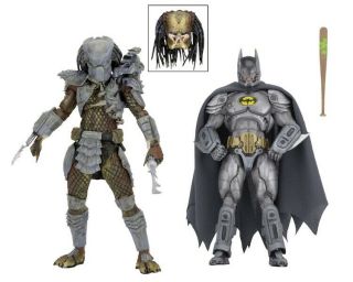 Sdcc 2019 Neca Dc/dark Horse Batman Vs Predator 2 - Pack Action Figures