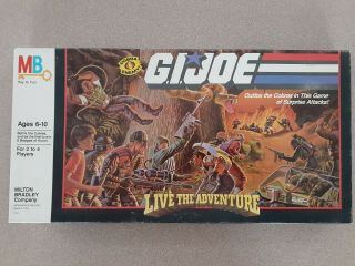 Vintage 1986 Gi Joe Live The Adventure Board Game - Factory Misb