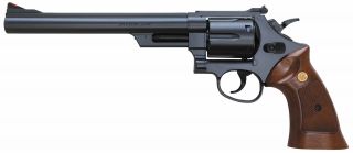 Crown Model Hop - Up Air Revolver No.  19 S&w M29 8 Inch Black 10 Years Old Over