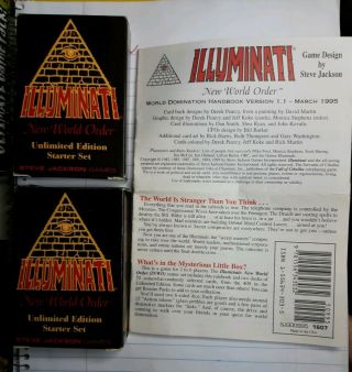 Illuminati World Order Card Game Starter Set Unlimited Edition Steve Jackson