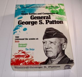 Major Battles And Campaigns Of General George S.  Patton Rgi 1974 - Board Game