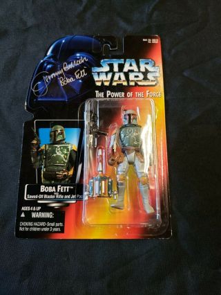 Star Wars Boba Fett Power Of The Force Signed By Jeremy Bulloch (item 050)