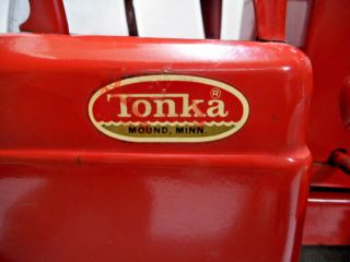 EARLY TONKA PRESSED STEEL RED CEMENT MIXER TRUCK TOY 0620 1962 4