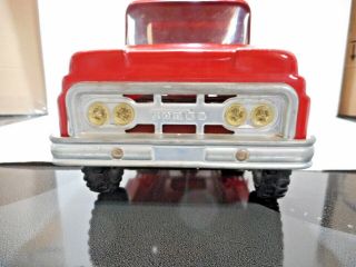 EARLY TONKA PRESSED STEEL RED CEMENT MIXER TRUCK TOY 0620 1962 5