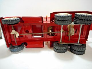 EARLY TONKA PRESSED STEEL RED CEMENT MIXER TRUCK TOY 0620 1962 7