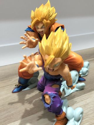 Son Goku Son Gohan Kamehameha Figurine Resin Statue Father And Son Dragon Ball