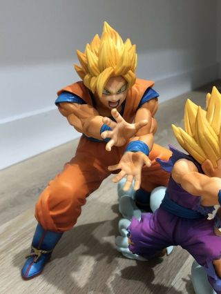 Son Goku Son Gohan KaMeHaMeHa Figurine Resin Statue Father And Son Dragon Ball 4