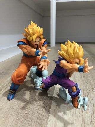 Son Goku Son Gohan KaMeHaMeHa Figurine Resin Statue Father And Son Dragon Ball 5