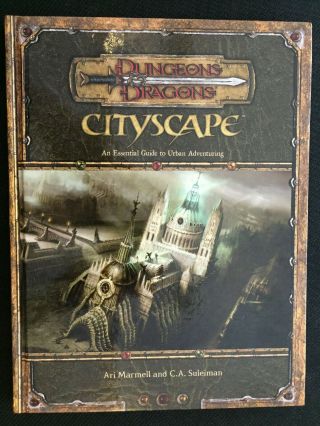 Dungeons & Dragons 3.  5 Edition Cityscape Handbook Guide To Urban Adventuring D&d