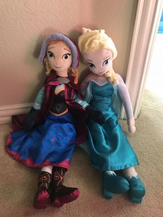 Disney Frozen Princess Elsa Large 22 " Plush Big Stuffed Pillow Doll Toy