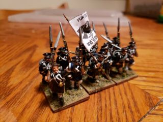 28mm Superbly Painted Prussian Napoleonic Landwehr Infantry Metal 12 Figs
