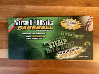 Strat - O - Matic Baseball Game With 2013 Stat Cards.  Complete With All Charts.