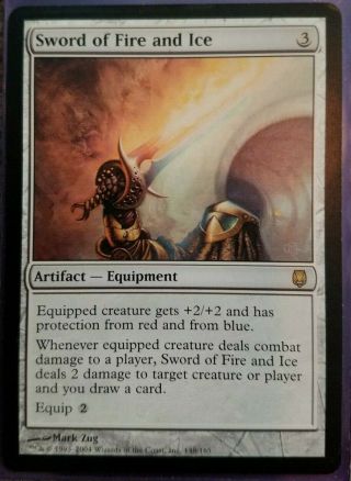 1x Sword Of Fire And Ice X1 - Mtg Dst Darksteel - Nm/m