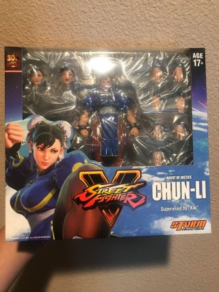 1/12 Scale Blue Chun - Li Figure Street Fighter Storm Collectibles Never Opened