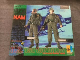 Dragon 1/6 Scale 12 " Nam Us 1st Cavalry Smith And Moore Figure Set 73061