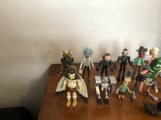 Full Set Of Rick And Morty Action Figures Including Pickle Rick 2