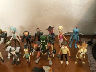 Full Set Of Rick And Morty Action Figures Including Pickle Rick 3