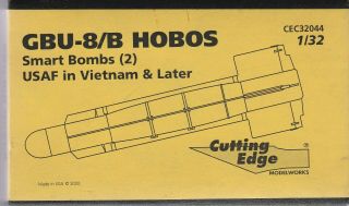 Cutting Edge 1/32 Gbu - 8/b Hobos Smart Bombs & Aim - 9p Sidewinder