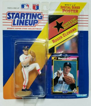 Roger Clemens - Starting Lineup Slu Mlb 1992 Figure,  Poster,  Card Boston Red Sox