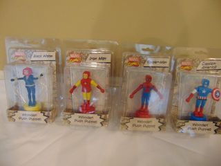 Marvel Wooden Push Puppets Vintage Retro Style [Buy One or More] 2