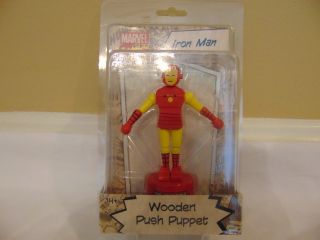 Marvel Wooden Push Puppets Vintage Retro Style [Buy One or More] 5