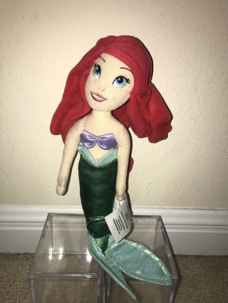 Walt Disney Store The Little Mermaid Ariel 12” Plush Stuffed Animal Doll Toy