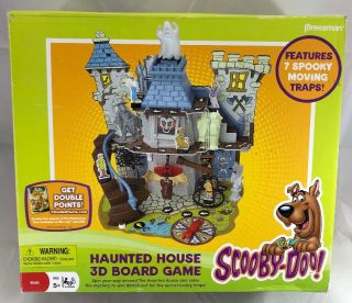 Scooby - Doo Haunted House 3d Board Game 7 Spooky Traps 4222c Pressman