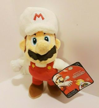 8 Inch World Of Nintendo Fire Mario Plush Wave 1 - 4 Mario Ages 3,