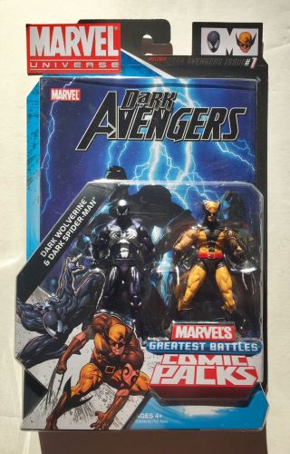 Marvel Universe Comic Packs Dark Avengers Spider - Man & Wolverine Hasbro 2009