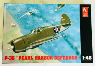 Hobbycraft.  Hc1546.  P - 36 “pearl Harbor Defender”.  1/48 Scale.  Vj - Fs