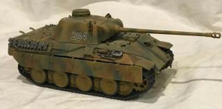 Wwii Pro Built German Tank Diorama 1/35 Scale Model