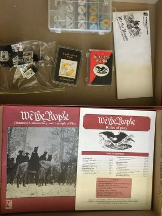 We the People - Avalon Hill - 1993 - complete with hard to find expansion cards 2