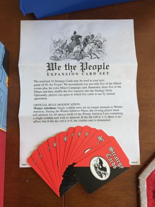 We the People - Avalon Hill - 1993 - complete with hard to find expansion cards 5