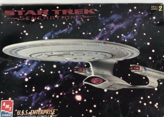 Star Trek Generations U.  S.  S.  Enterprise Ncc - 1701 - D Model Kit (parts Only)