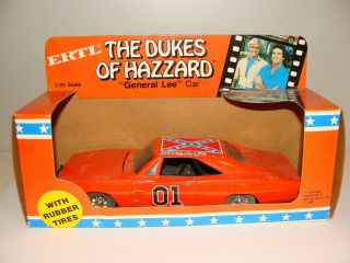 Ertl 1981 The Dukes Of Hazzard General Lee Car Die - Cast Metal 1/25 Scale