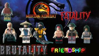 Set Of 8 Custom Lego Mortal Kombat Mini Figures Baraka Jax Kitana