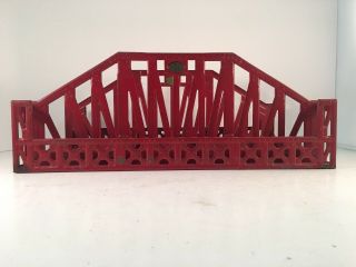 Prewar Lionel Trains 1931 - 42 Standard Gauge Red Tin Plate Bridge 280