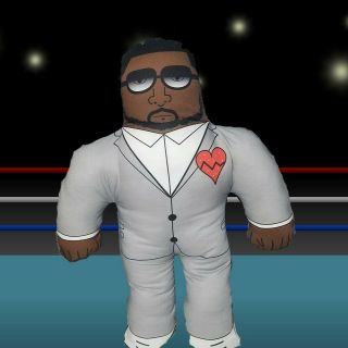Custom Kanye West Plush Wrestling Buddy 808s & Heartbreak Wwe Yandhi