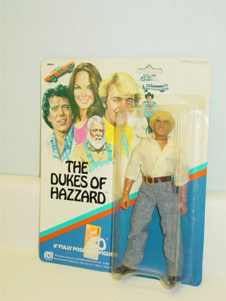 1981 Mego Corp.  The Dukes Of Hazzard 8 " Bo Poseable Figure On Card