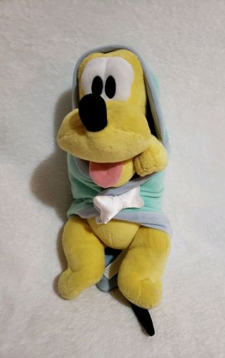 Disney Babies Pluto Dog 11 " Plush And Security Blanket Lovey