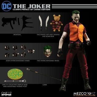 Mezco One:12 Collective Dc The Joker Clown Prince Of Crime Edition 6 " Figure Set