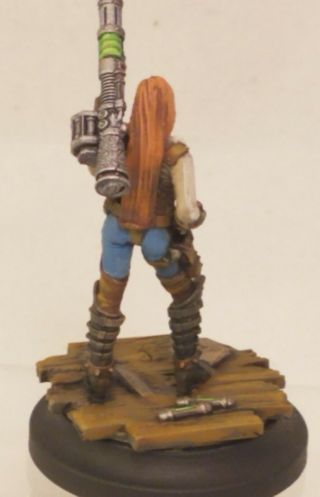 Wild West Exodus 28mm painted Female Cow Boy w/ Missile Launcher 2