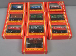 Hornby Oo Scale Freight Wagons: R6009,  R118,  R024,  R213,  Etc [10] Ln/box