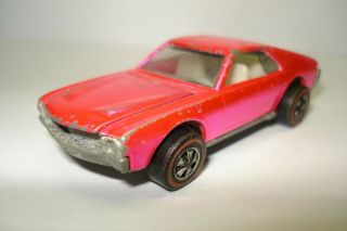 Hot Wheels Custom Amx Metallic Pink Red Line 1969